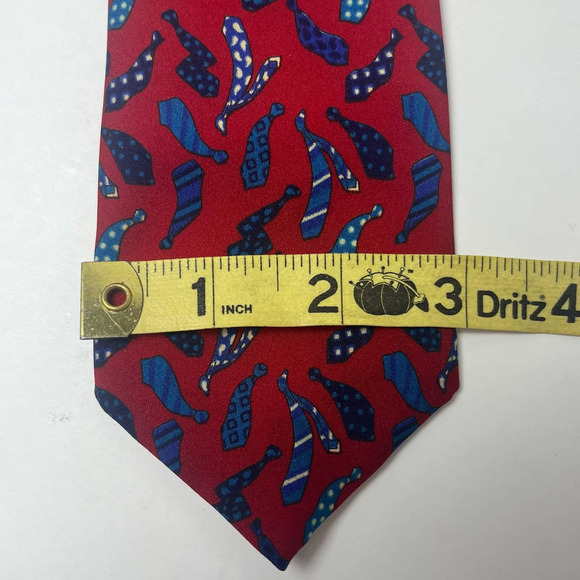 Royal Knight Fun Vtg Tie for Tie Fans Red Blue - Picture 6 of 8